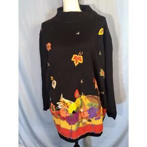 Modern Woman Fall / Thanksgiving Embroidered Sweater